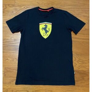 Scuderia Ferrari Cars Racing Mens‎ Medium Short Sleeve Black T Shirt